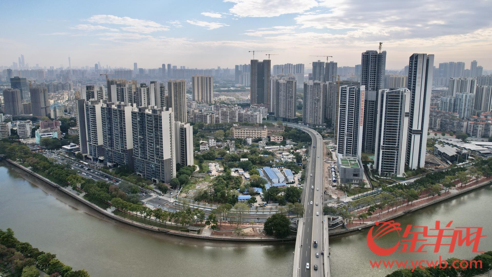 視頻+圖集｜打通4條斷頭路！廣州荔灣花地河?xùn)|側(cè)道路（浣花西路