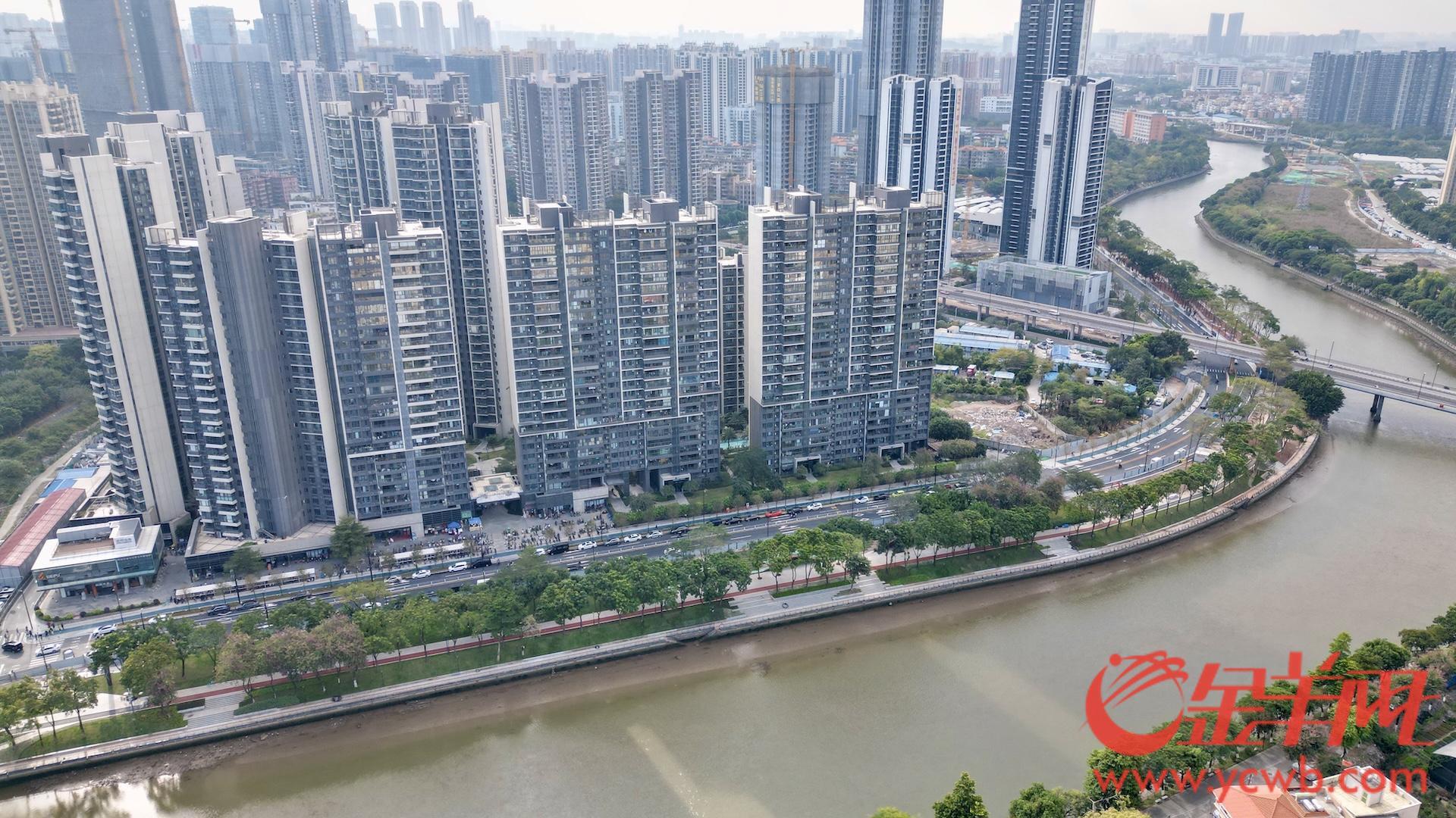 視頻+圖集｜打通4條斷頭路！廣州荔灣花地河東側(cè)道路（浣花西路-茶滘涌）建成通車(圖2)