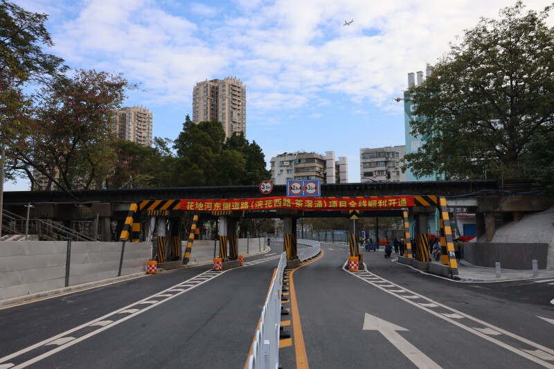 打通4條“斷頭路”！廣州荔灣花地河?xùn)|側(cè)道路（浣花西路－茶滘涌