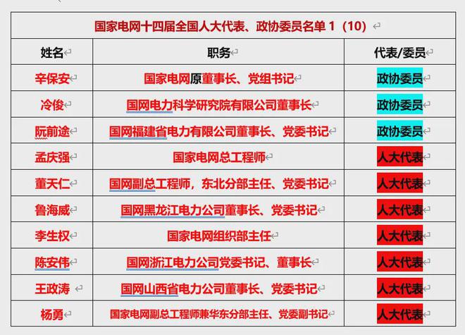 175名能源、電力領(lǐng)域兩會(huì)代表、委員全名單！(圖3)